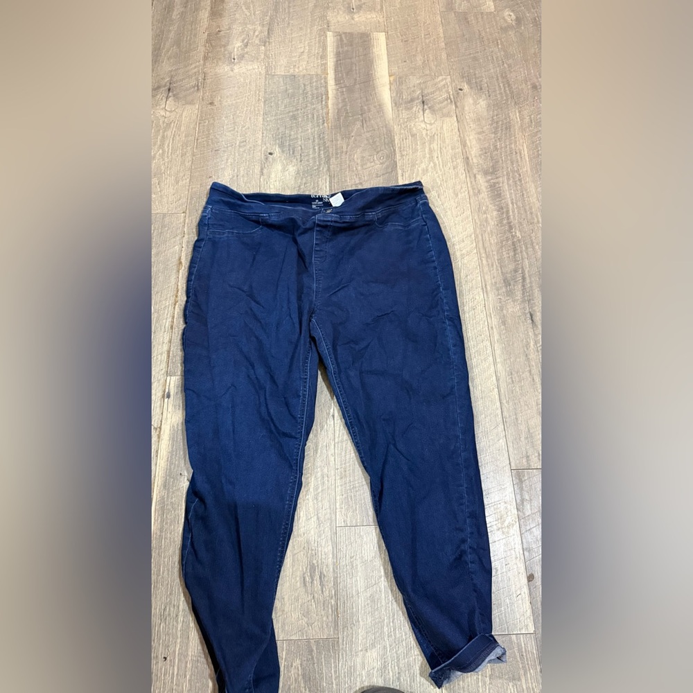 Terra & Sky Dark Blue Stretch Jeggings